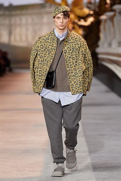 dior leopard print bar jacket